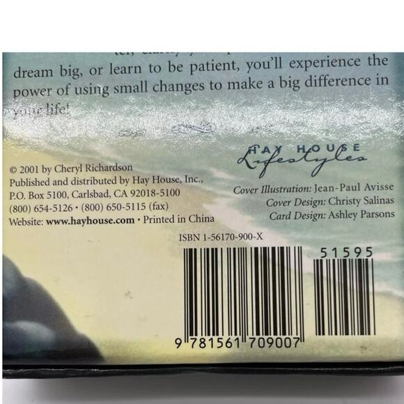 Self-Care Cards by Cheryl Richardson Inspirational 2001 Preowned Taro - Picture 9 of 9